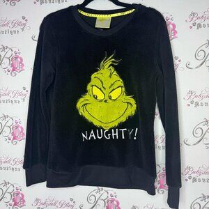 The grinch sweater pull over naughty fleece grinch movie christmas Xmas comfy